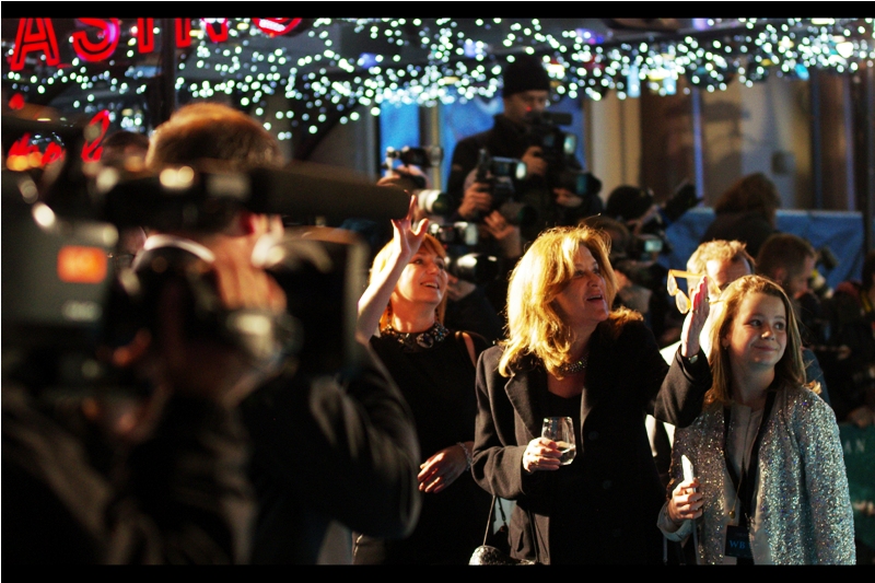 Possibly one of the Producers, possibly a drunk passerby. Hard to say, but spirits, one way or another, were high.