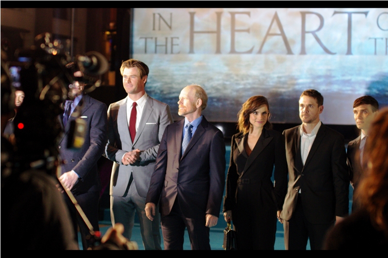 "The popcorn queue is mental at this premiere, too...."