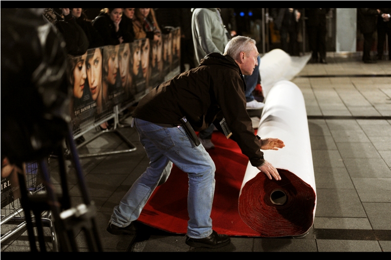 The carpet is red, the wristbands are green, and the temperatures on a cold London evening are steadily falling. But there aren't many premieres left in London this year, and I'm missing the Product Launch for the latest full-length Star Wars merchandise advertisement next week...