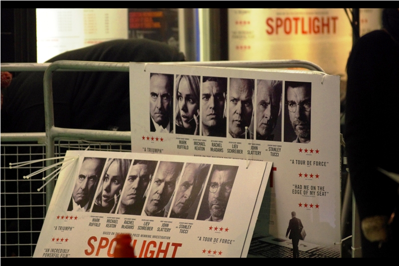 The movie is 'Spotlight' and it's got SIX Oscar nominations for this year's awards, including best picture, director, supporting actor and supporting actress. Devasatingly (for me), the best supporting actress nominee Rachel McAdams is not expected to attend tonight.