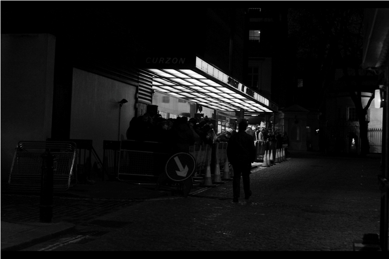 Some venues and events get more sexy and/or intimate and/or glitzy by night. The Curzon Mayair : not so much. The ambient streetlighting provides enough lumination to be mugged by, which is something...