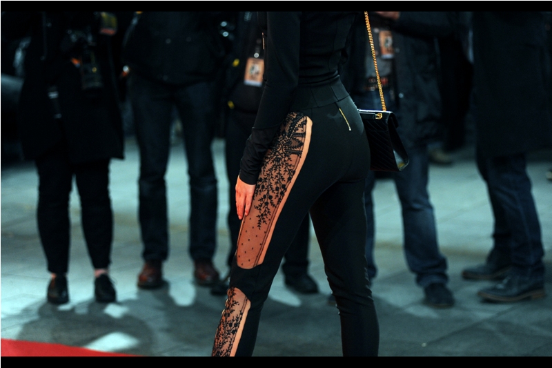 Meanwhile, on the red carpet, London Fashion Week is on...
