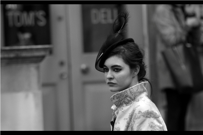 This pose is perfect. I'm not moving. Not ever. Unless I see somebody with an even better hat.