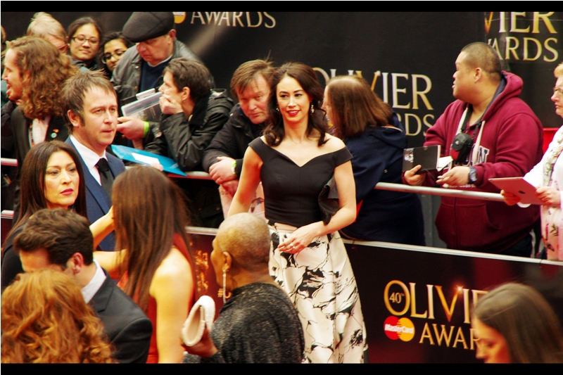 I also don't know who she is. However, good news : in contrast to last year's Oliviers where I had to concede I'd seen zero theatre productions in the prior 24mths, in the past 12mths this time around I actually went to one (1) play!! I'll be photographing this event wearing a crown next year.