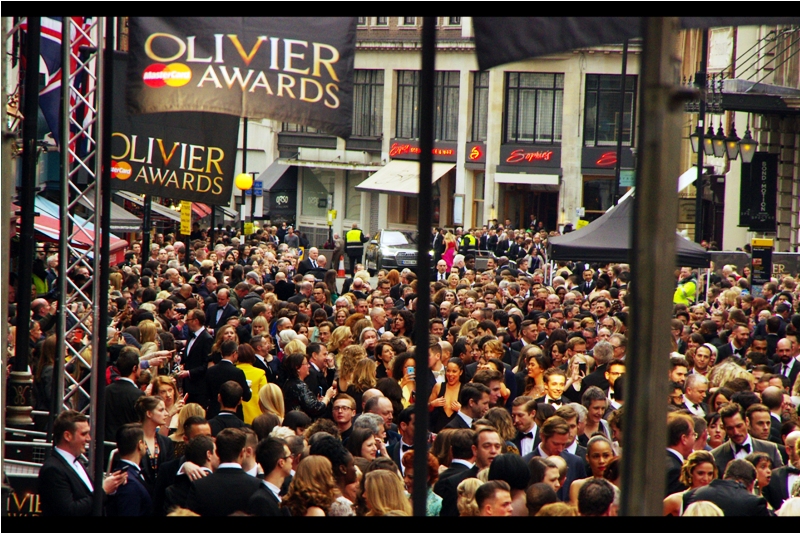 "Is this the queue for the popcorn or the softdrinks? Because I'm here for the Olivier Awards"