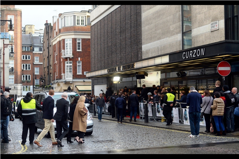 So this is the Curzon Mayfair. When I arrived, my numer in the queue was#121, and I'd gone to a late 3pm lunch and returned to find that I'd missed wristbands being handed out. And there were only 100 of them anyway. Great start...