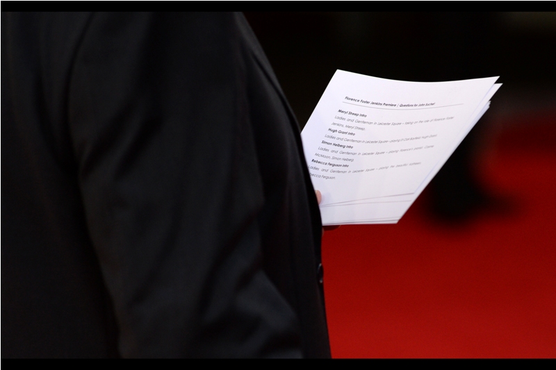 In contrast to Mr Impact who ... uh... 'chooses' to ad-lib (?) all his mad rhymez, our presenter this evening will be working off a highly formalised script that even tells him explicitly how he must introduce every attendee (sadly it does not mistakenly suggest that Meryl Streep will be replacing Daniel Craig as the next Bond....)