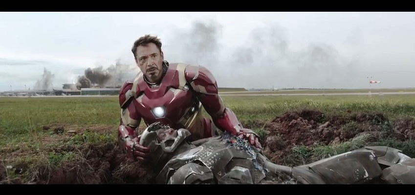 "Oh, no! In a world where I can hand-build an arc reactor in a cave out of scraps, my friend has fallen to the ground at mach 10 and survived....."