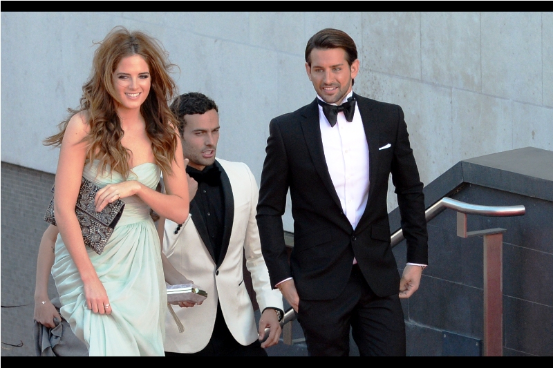 I don't know who any of these three people are, but at least by photographing them as a group I'm being considerably more efficient than photographing them separately. (edited to add, with thanks to the Bafta website photo gallery , that they'rre from the TV show Made in Chelsea)