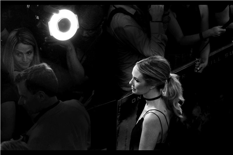 "This is the perfect lighting. I'm not moving for anyone. I don't care who I'm interviewing or how many Oscars they've been nominated for"