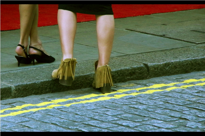 Meanwhile, the world of fashion has moved on to tassels on shoes. Next stop : iPhone cases. Mark my words, it's going to happen. Have you seen how many London Fashion Week Journals I've put together over the years? I've got street cred. And a hairstyle I haven't changed since the early 2000s....