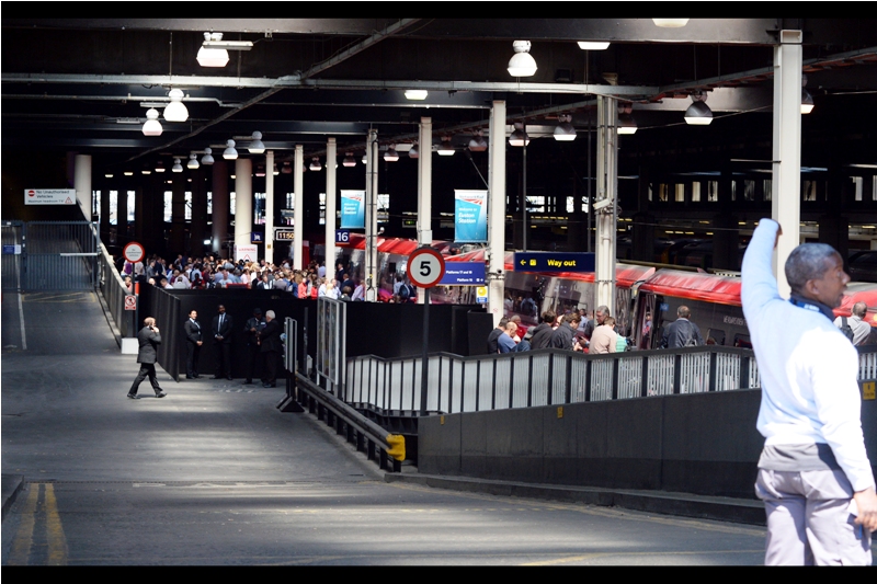 The event itself was held at Euston Platform 16, which was blocked off by security, black hoardings, and media accreditation requirements. I gotta say, I'm a bit disappointed that companies like Virgin Media think that it's cool to take the "public" out of "publicity". But mainly because right here and now, them not doing so would be kind of awesomely in my favour.