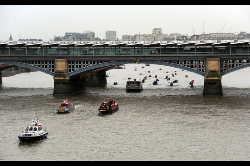 It started with a flotilla. Not exactly an invasion force, but then the weather is pretty crappy right now - who wants to invade anything on a day like this?