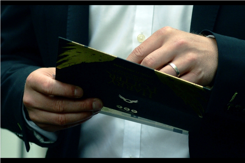 "If this ticket has "fake" or "counterfeit" written across it, please speak to security. It might be either fake or counterfeit".