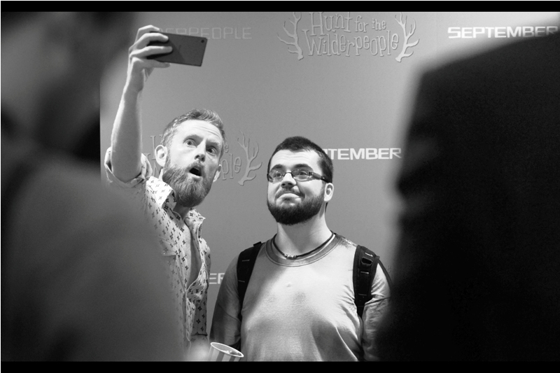 "We're not in the movie, but we can do a plausible kiwi accent good enough to fool you guys into photographing us."