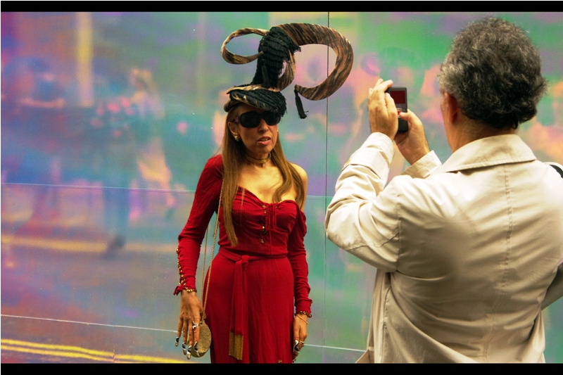 "I like the dress, but LOVE the hat. It's like a kind of post-Asgardian Punk" "Actually, it was a hideous hairdressing error involving hard drugs and a partially melted ironing board. But I'm glad you like it"