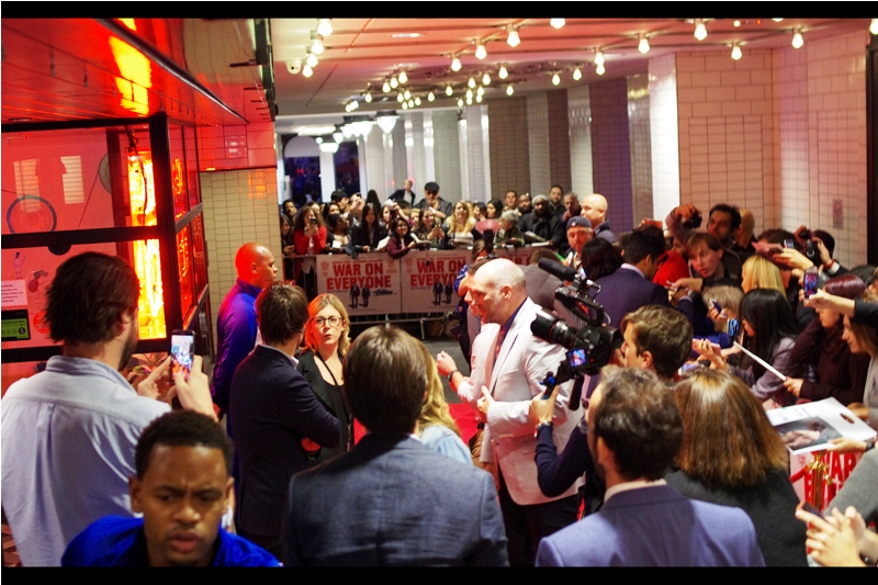 For over two hours, security were absolutely adamant that nobody (NOBODY) would be allowed along the edge of the perimeter barrier leading to the door. Then, a few seconds into the premiere, that law became a rule, that rule became a guideline, that guideline became a softly-spoken recommendation, and that softly-spoken recommendation was roundly ignored by people who just showed up and declined to move. That's Civilisation, y'all.