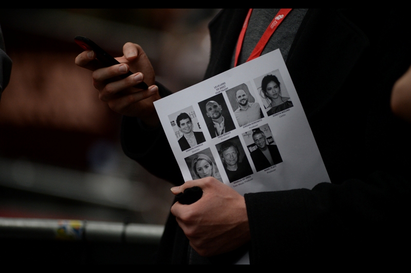 It's a list with seven names on it, none of them Ryan Gosling, Emma Stone or (perhaps) the delayed-from-yesterday's- A-Monster-Calls-premiere Liam Neeson.