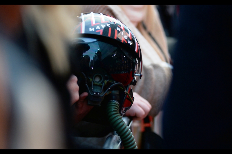 Replica Top Gun helmet, dating back to a time when Tom Cruise, far from being the superstar he is now, still needed a character's name to tell him what his character's personality was in order to nail the part :)