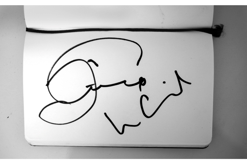 I got signatures from both Tom Cruise AND Lee Child. ...There may also be a selfie somewhere on my camera's memory card too, but don't believe it.
