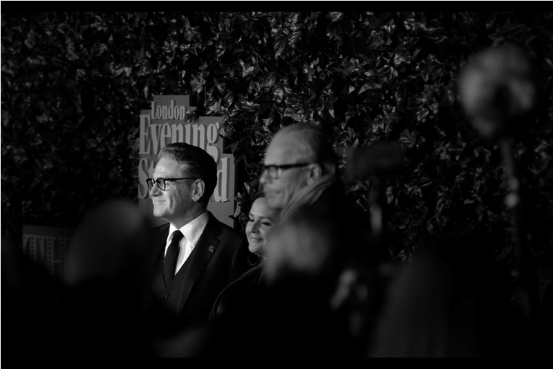 The profile at left is of Kenneth Branagh, and unfortunately I couldn't get a front-on shot due to the presence of the bald head of Sir Patrick Stewart in the foreground. Given the choice, that might be as it should be.