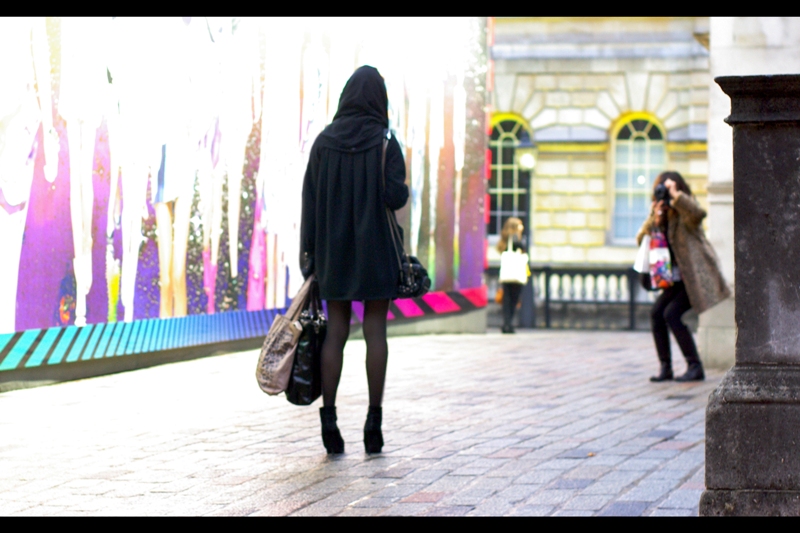 "Yeah, I'm double-handbagging. It's a thing...."