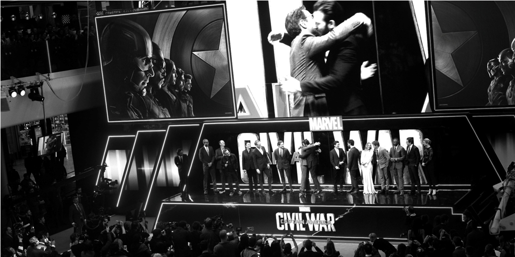 April 26th : 'Captain America : (far too) Civil (not really a) War' - I thought it was one of the most cowardly movies I've seen in a long time. I walked out with fifteen or twenty minutes to go because I no longer gave a crap about these characters. Nice job, Disney.