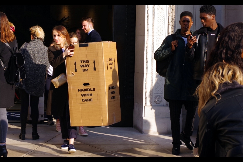 It's not a box for putting things in, it's actually this year's must-have fashion accessory.
