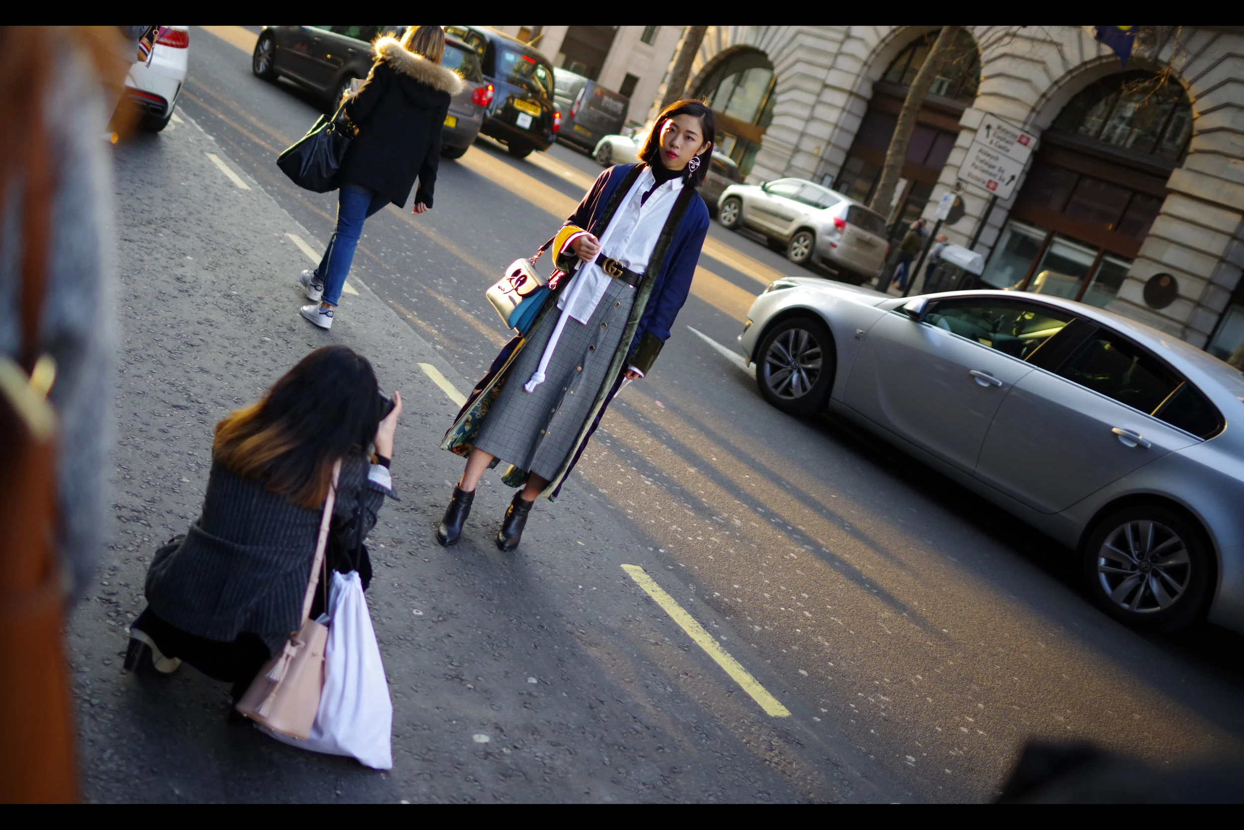 "I don't want to tempt fate, but you realise if you get hit by a car it's going to be an amazing way to end the photoshoot"
