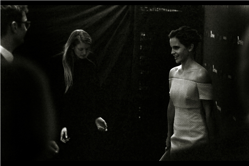 I'm also going to claim that high-ISO and staggering amount of shadow recovery necessitated by shooting through glass in low light is an artistic statement. (I sure am glad I've previously photographed Emma Watson at such events as "Harry Potter and the Deathly Hallows" , " My Week With Marilyn" and more recently Darren Aronofsky' "Noah" .)