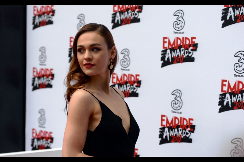 I still don't know who this is, and I'm happy to keep looking at the photo rather than check imdb or getty or wireimage or something. I mean, what are they going to tell me - that she's married and has six kids? Why would I want to know THAT??? (Edited to add : she's Sophie Skelton, and she was in "Another Mother's Son" which had its premiere last week, and I didn't photograph her there, and this ALSO saddens me greatly)