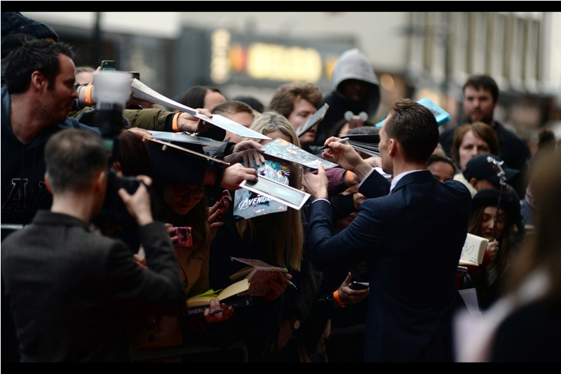 ".... and I notic that not one of you brought a single thing from 'Only Lovers Left Alive', 'The Deep Blue Sea' or 'I walk the line' for me to sign, huh?"