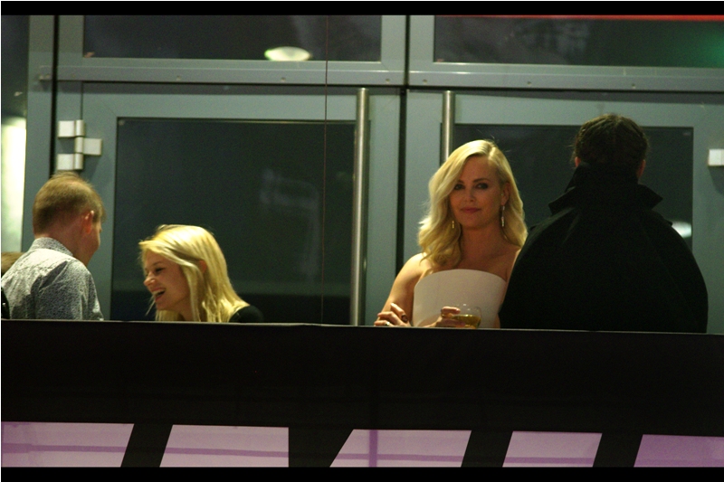 You know, some days, and not even every day, you would want a position that's ever so slightly on the top floor of a cinema balcony standing next to Charlize Theron.