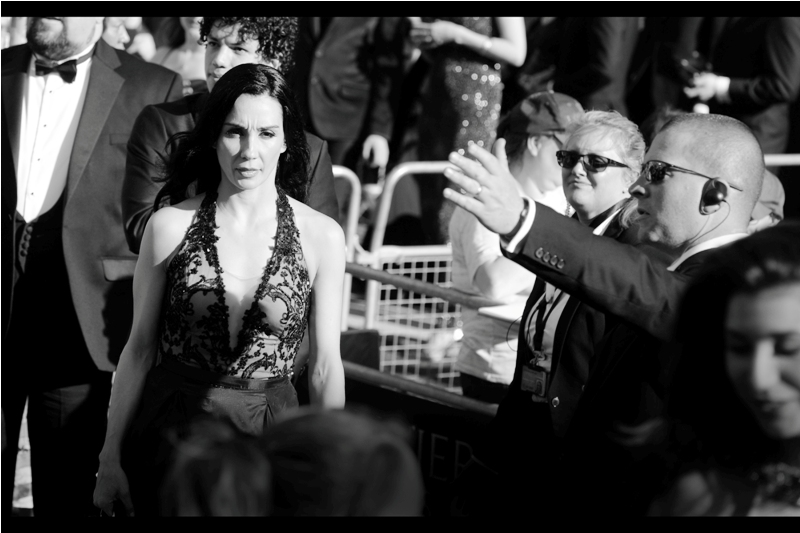"Ma'am, the way in is to your right where I'm pointing" "The day I take advice on where to walk from a guy with a security earpiece and not a stage director is the day I stop breathing and stop doing theatre, sir."