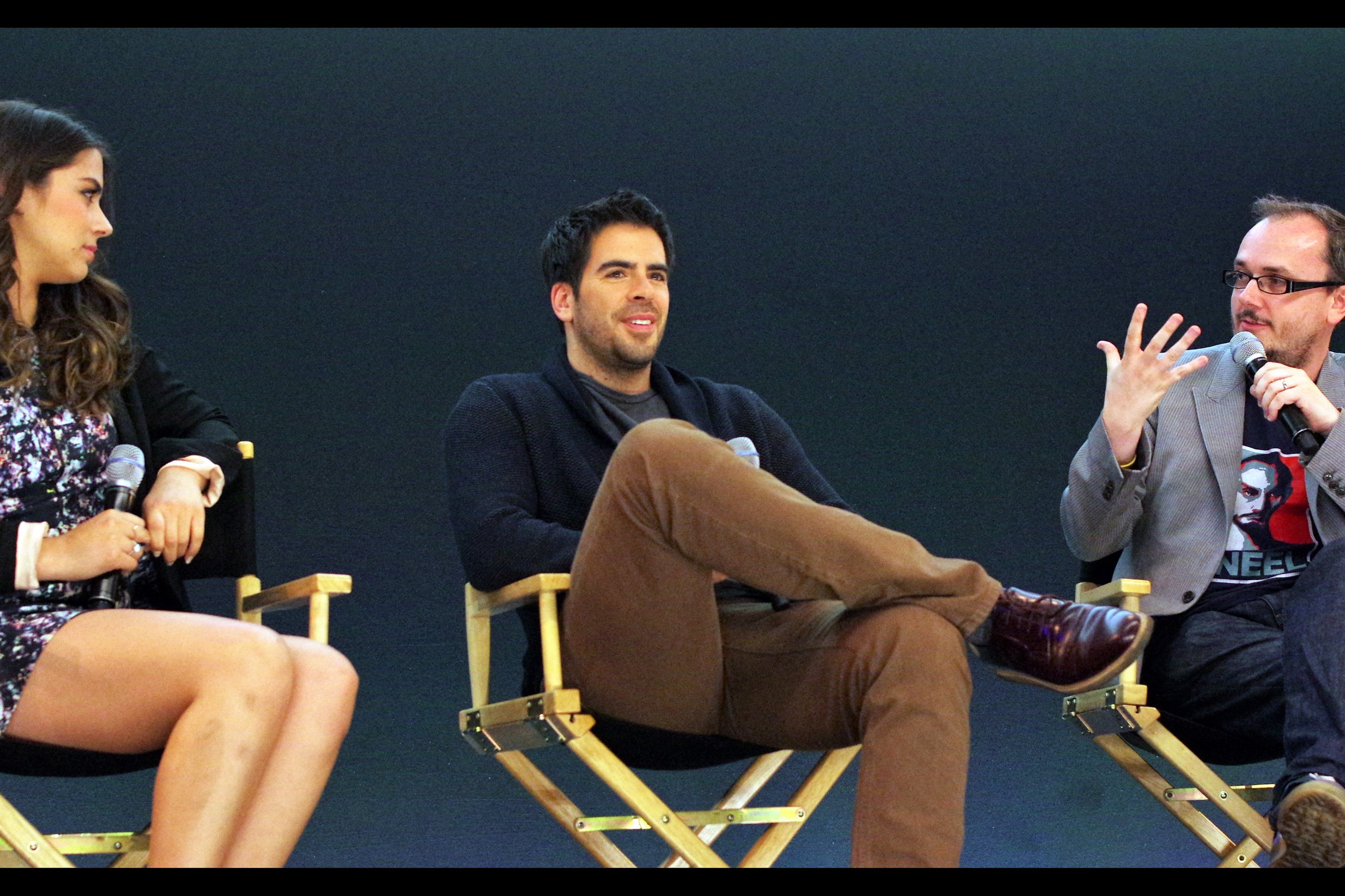 "So it's an R-Rated Cannibal movie..... what was that like to make, like on-set?"