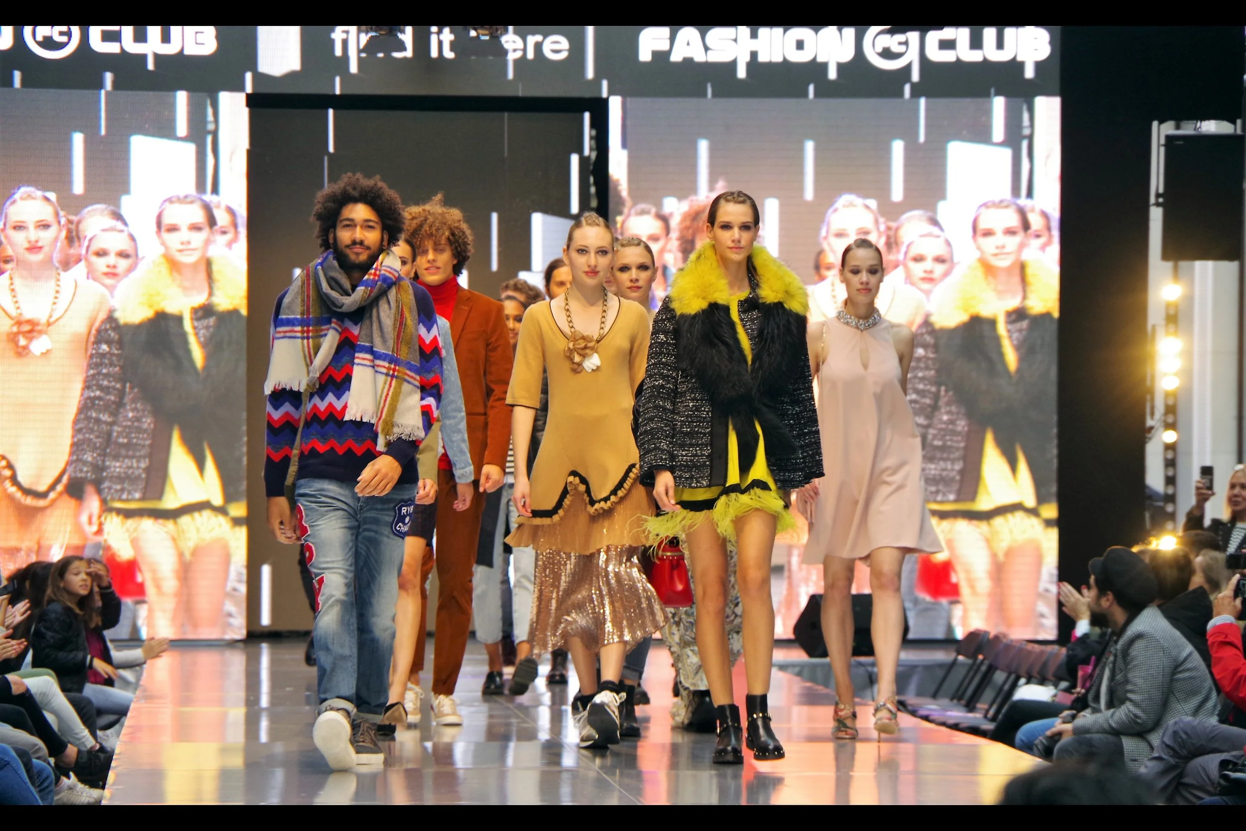 "And now we're going to walk out with these items of fashion we've liberated....."