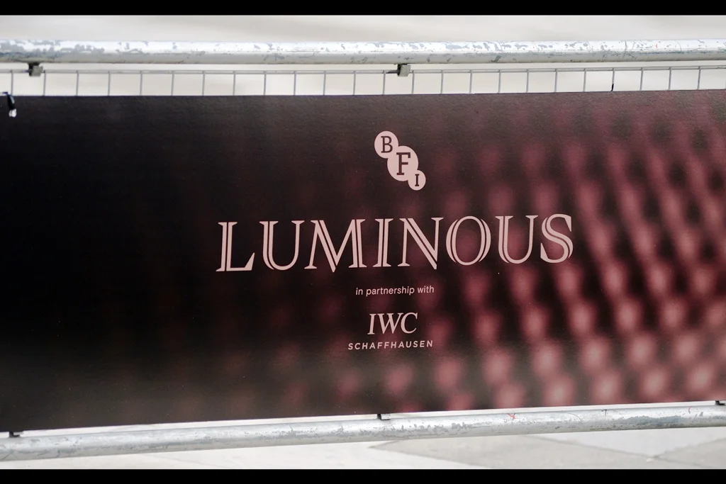 Two years ago, at the last BFI Luminous Gala , I especially loved the posters they had for the event. This year, I think the main sponsor didn't want to be outshone by the class of the poster and demanded something scaled back?