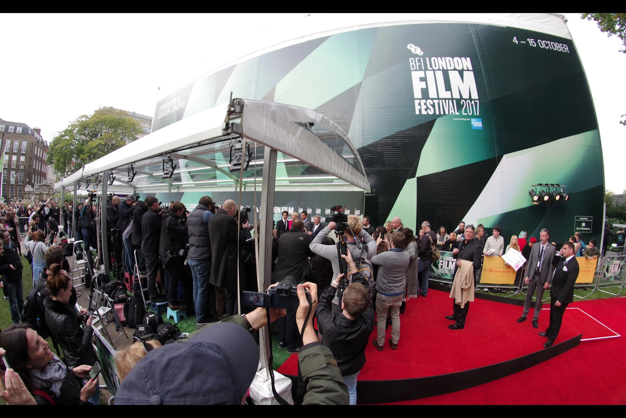 Technically, my high-and-blind efforts have nailed the group shot, but with a fish-eye lens some of those faces are a bit warped.