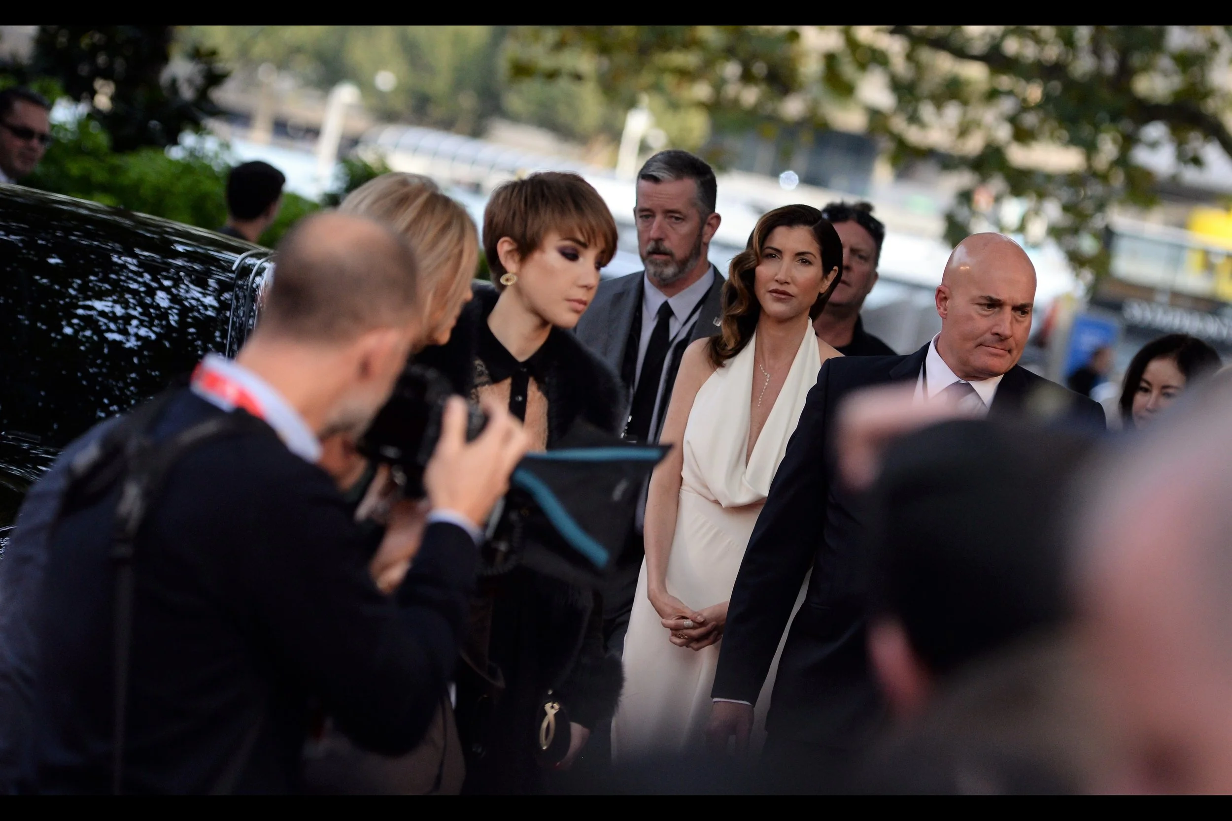 I believe the lady in the white dress is Mrs Adam Sandler
