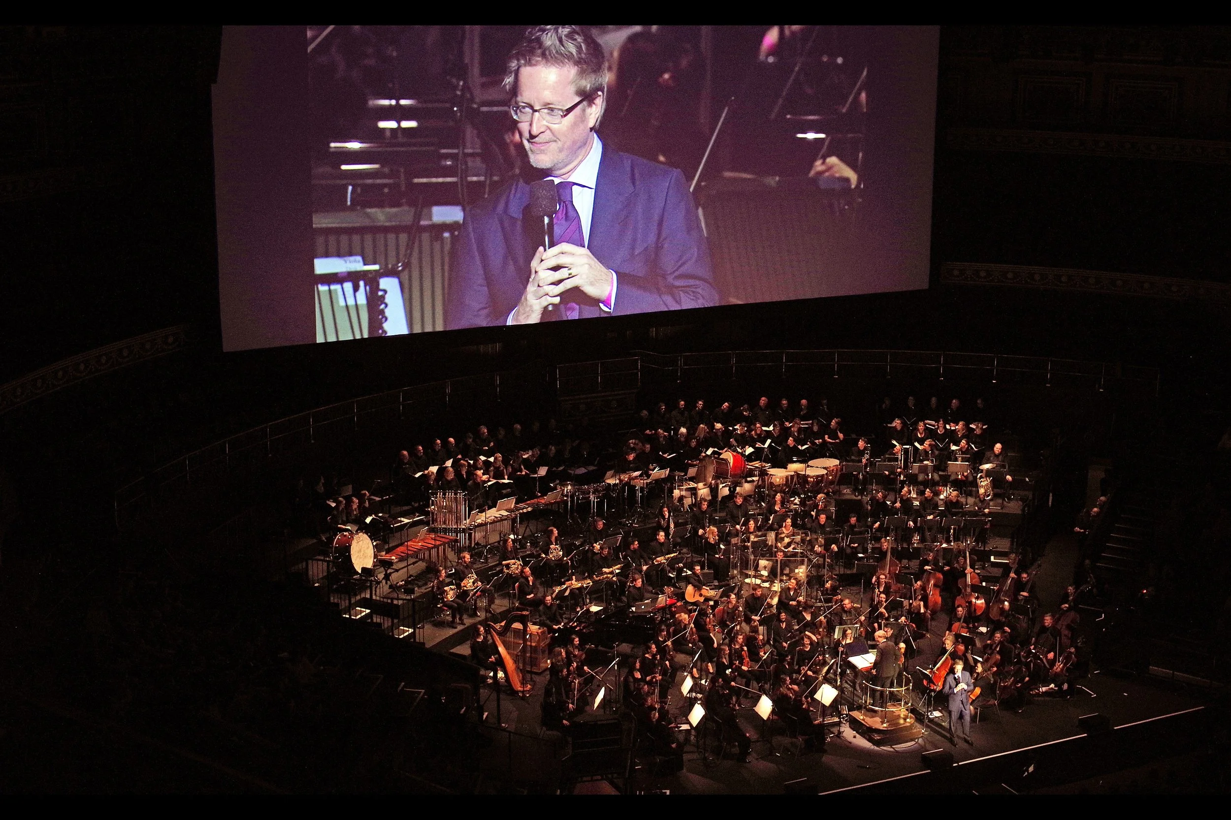 Andrew Stanton, director of "John Carter" - a soundtrack I also love. (He unwrapped a CD copy on stage, explaining that even though few people watched the movie, even fewer had appreciated the amazing soundtrack) (He also suggested kids in the audience ask their parents what a 'CD' and a 'Record Shop' were)