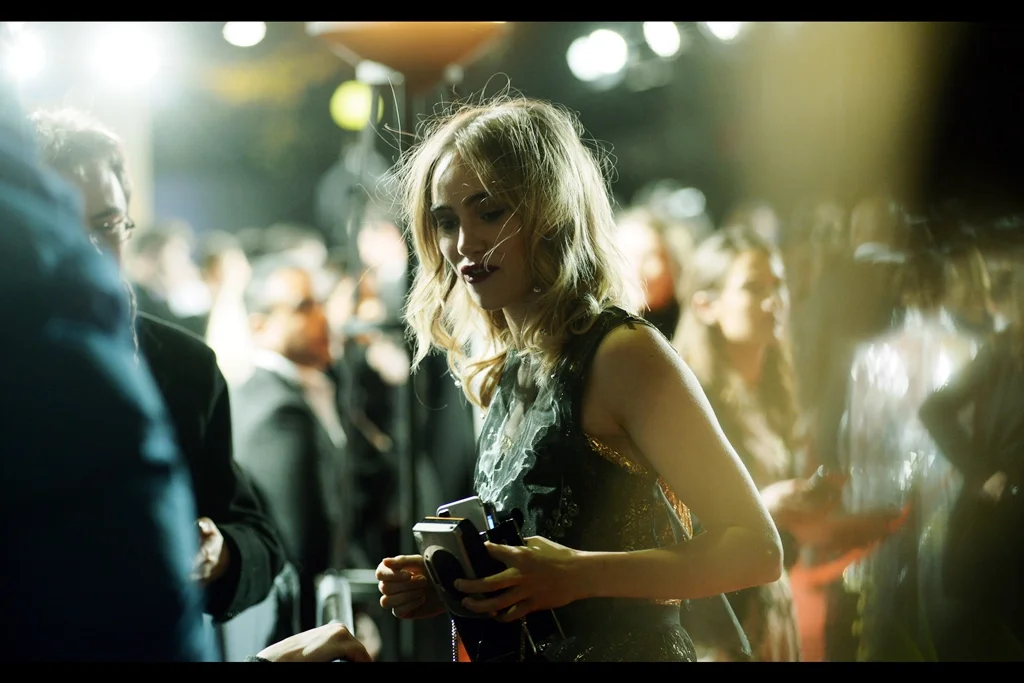<unknown, but probably not actress Lily James>