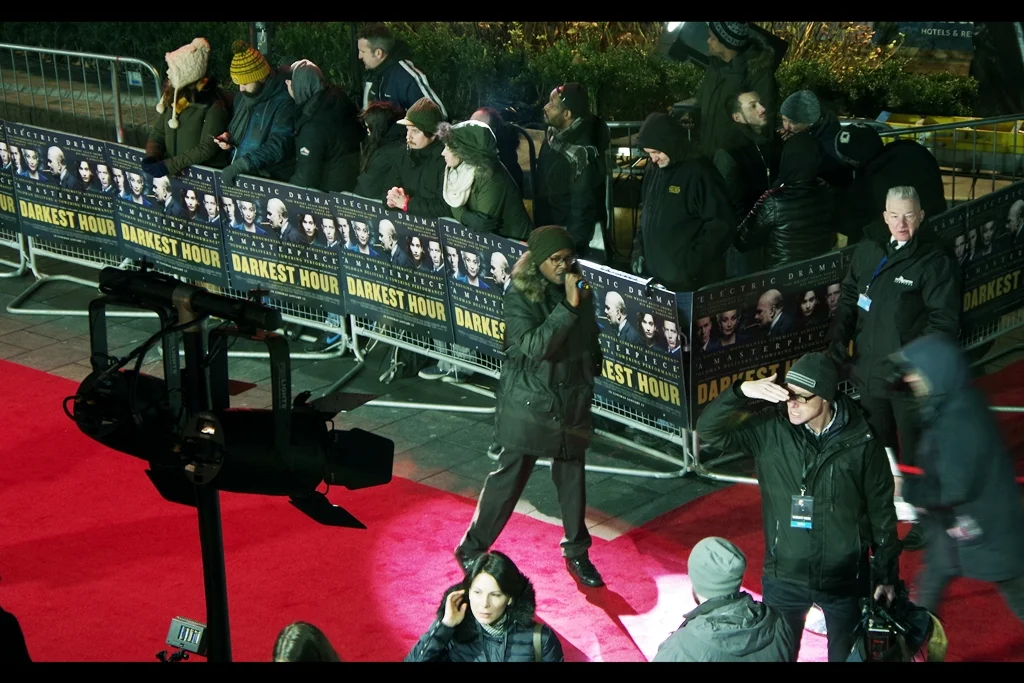Your good friend and mine Hakeem Mr Impact and DJ Turn On A Light 4Tha Darkest Hour was on the red carpet to warm up a frozen crowd. However (devastatingly) I was unable to hear any of what I assume were some brilliant rhymes based on the word 'Churchill'.