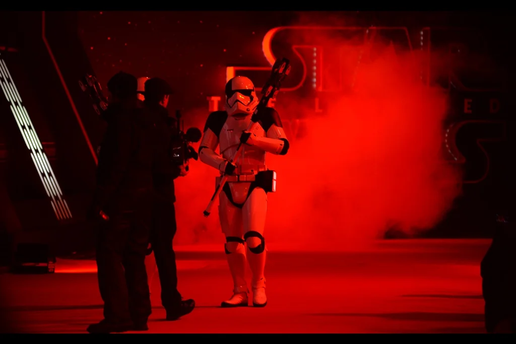 "I... probably don't need to see your identification" . It seems the event has started. And we're possibly all about to be press-ganged into the First Order.