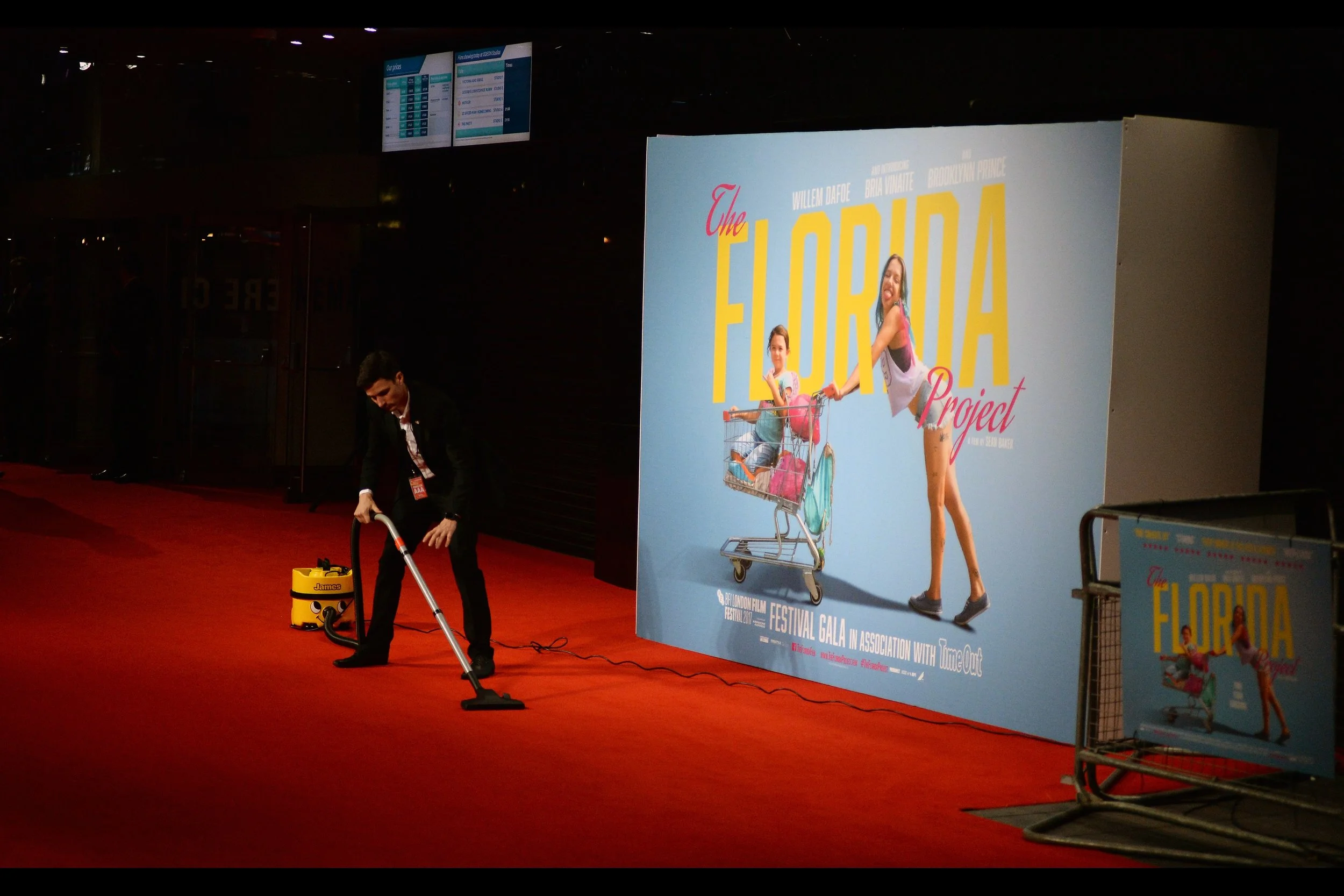 October 13th (part II) : The Stars (minus Willem Dafoe) did eventually show up once the carpet was clean enough for the BFI LFF premiere of "The Florida Project" .