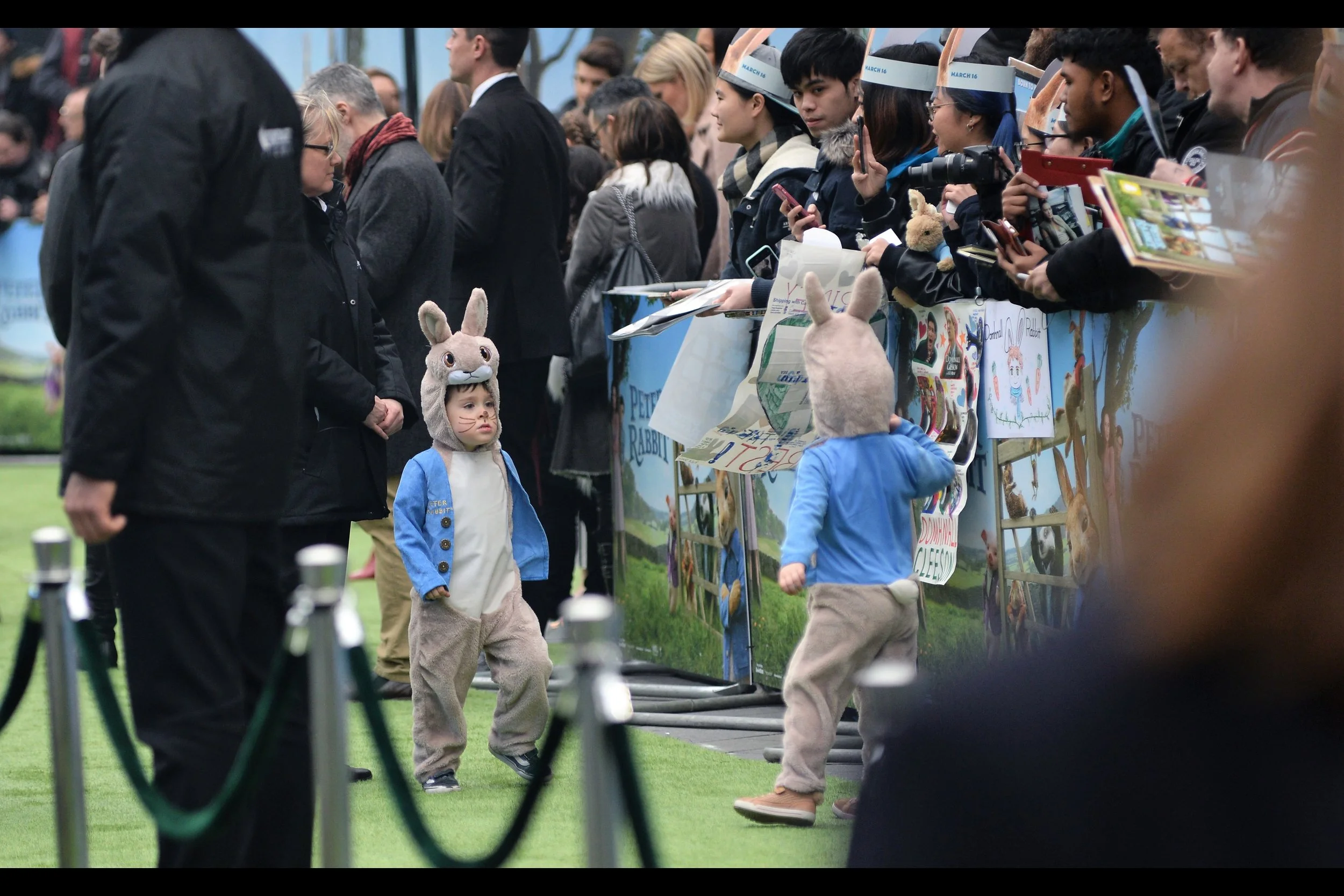 "Mom said you weren't allowed to sign autographs as Peter Rabbit. The lawyers told her and she told you and now I'm going to tell her...."