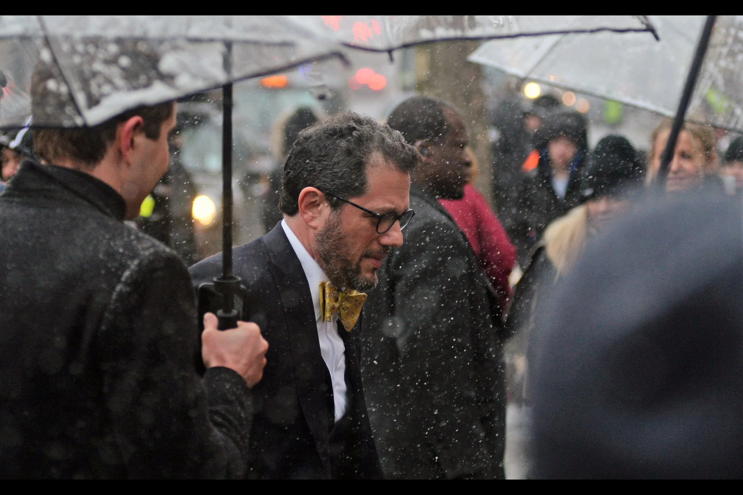 I don't know who this is, but one of my favourite film composers (Michael Giacchino) often wears a bow tie, and this gentleman kind of sort of almost looks like it could be him. If not, it's still a great bow tie, worthy of being photographed and placed into a journal.