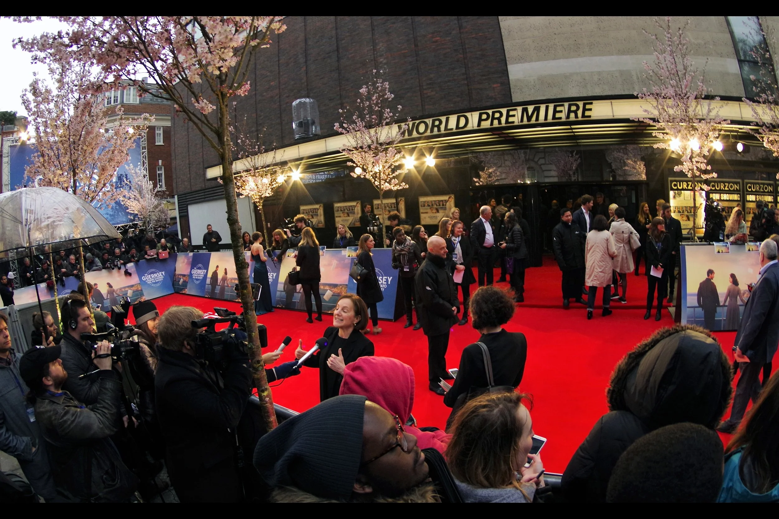 "It's true. It's the first time ever we couldn't fit the name of the movie on the Curzon's Marquee. But I think we came to a decent compromise"
