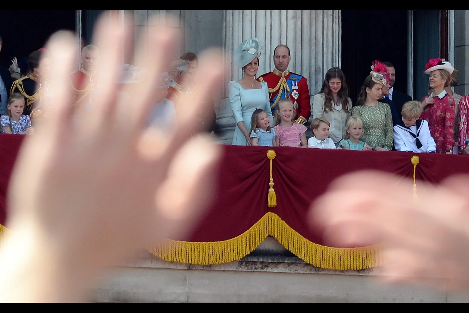 "Wave back! Wave back! Wave back!!!"