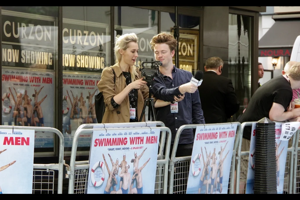 "So that's a cam-er-a, and that's a micro-ma-phone". it's been a long time between premieres in London, and I'm kind of rusty myself. Indeed I'm only using one camera at this event, such was my skepticism that this would actually BE a premiere.