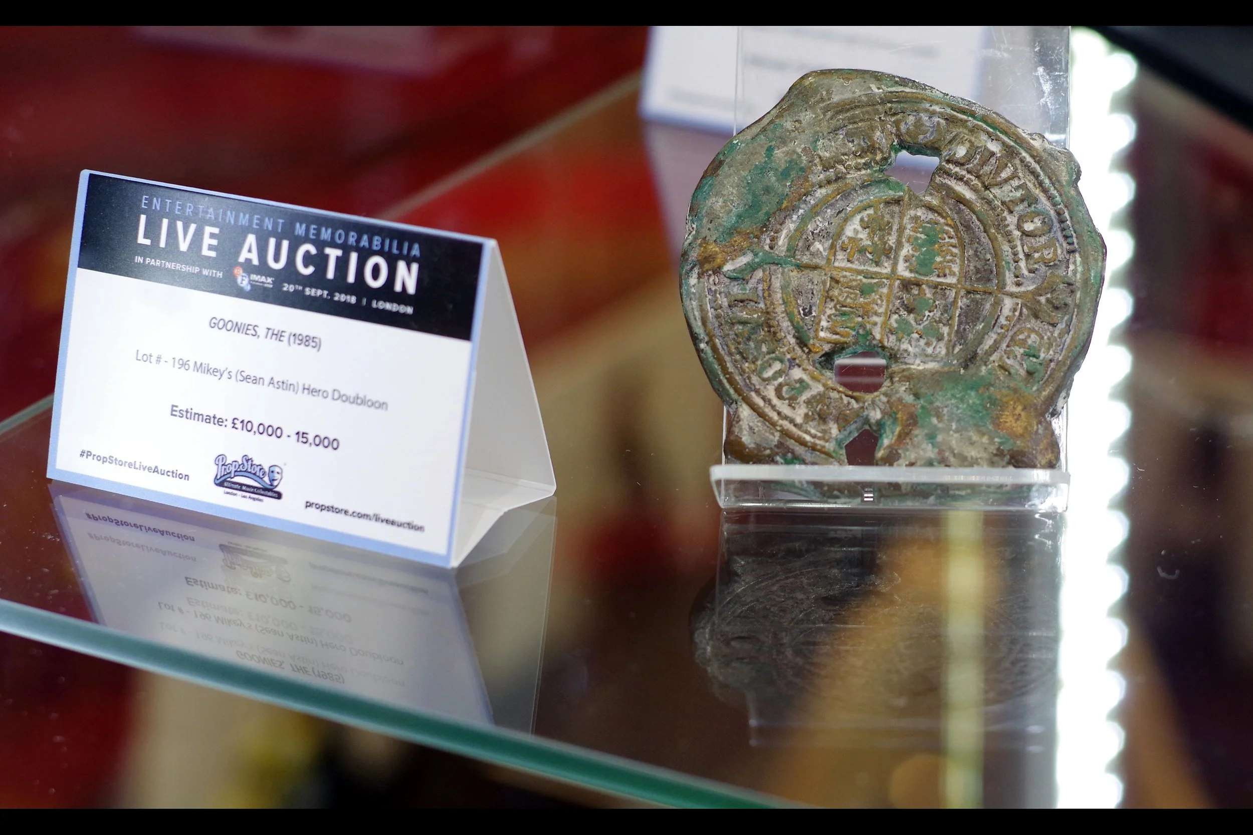 "A lot of work went into making it look old. If it was in better condition it would be cheaper I’m sure..." Goonies Medallion. Winning bid: £25,000